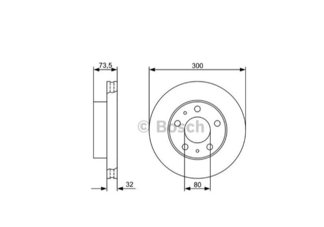Fiat Ducato Peugeot Boxer Citroen Jumper 2006-2016 Ön Fren Disk Aynası