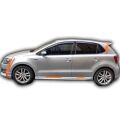 Volkswagen Polo 2017+ Uyumlu  Aero Yan Marşpiyel (Plastik)