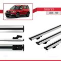 Skoda Yeti 2009-2017 Arası  ile Uyumlu BASIC Model Ara Atkı Tavan Barı Gri 3 Adet