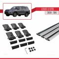 Lexus LX 570 2008-2015 Arası ile Uyumlu FLY Model Ara Atkı Tavan Barı Gri 3 Adet