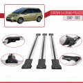 Citroen Grand C4 Picasso 2007-2012 Arası ile Uyumlu FLY Model Ara Atkı Tavan Barı Gri 3 Adet