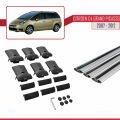 Citroen Grand C4 Picasso 2007-2012 Arası ile Uyumlu FLY Model Ara Atkı Tavan Barı Gri 3 Adet