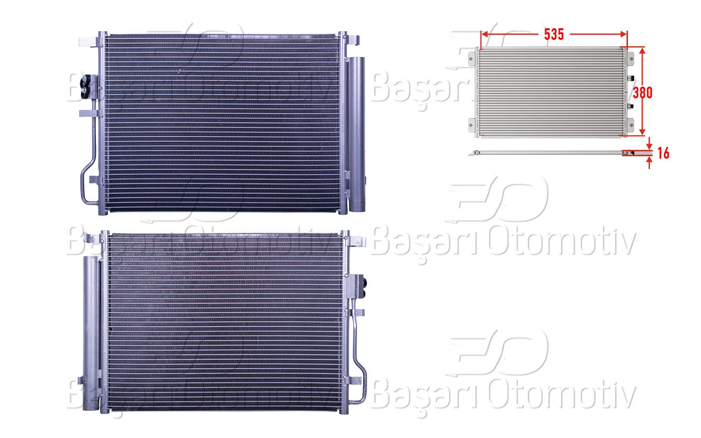 Hyundai Tucson Kia Sportage 2015 ve Sonrası Uyumlu Klima Radyatörü