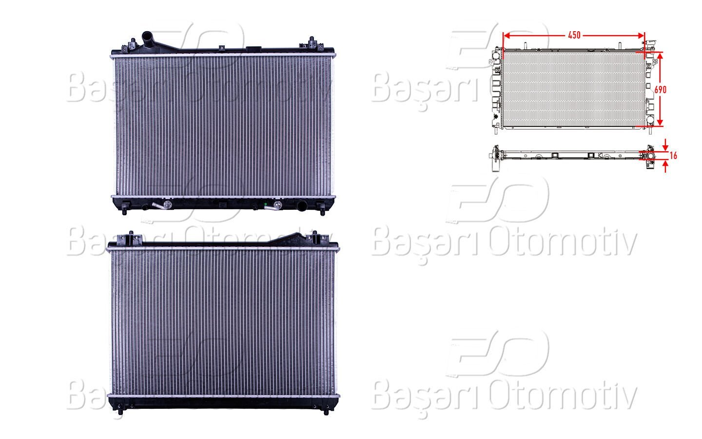 Suzuki Vitara 1.6 2.0 2006 ve Sonrası Su Radyatörü