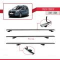 Dacia Dokker (K67) 2012-2024 Arası ile Uyumlu BASIC Model Ara Atkı Tavan Barı Gri 3 Adet