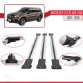 Mercedes GLS Class X166 2017-2019 Arası ile Uyumlu FLY Model Ara Atkı Tavan Barı Gri 3 Adet