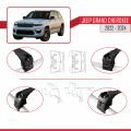 Jeep Grand Cherokee 2022-2024 Arası ile Uyumlu ACE-2 Model Ara Atkı Tavan Barı Siyah 2 Adet