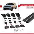 Jeep Grand Cherokee 2022-2024 Arası ile Uyumlu ACE-2 Model Ara Atkı Tavan Barı Siyah 2 Adet