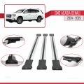 GMC Acadia Denali 2024-2025 Arası ile Uyumlu FLY Model Ara Atkı Tavan Barı Gri 3 Adet