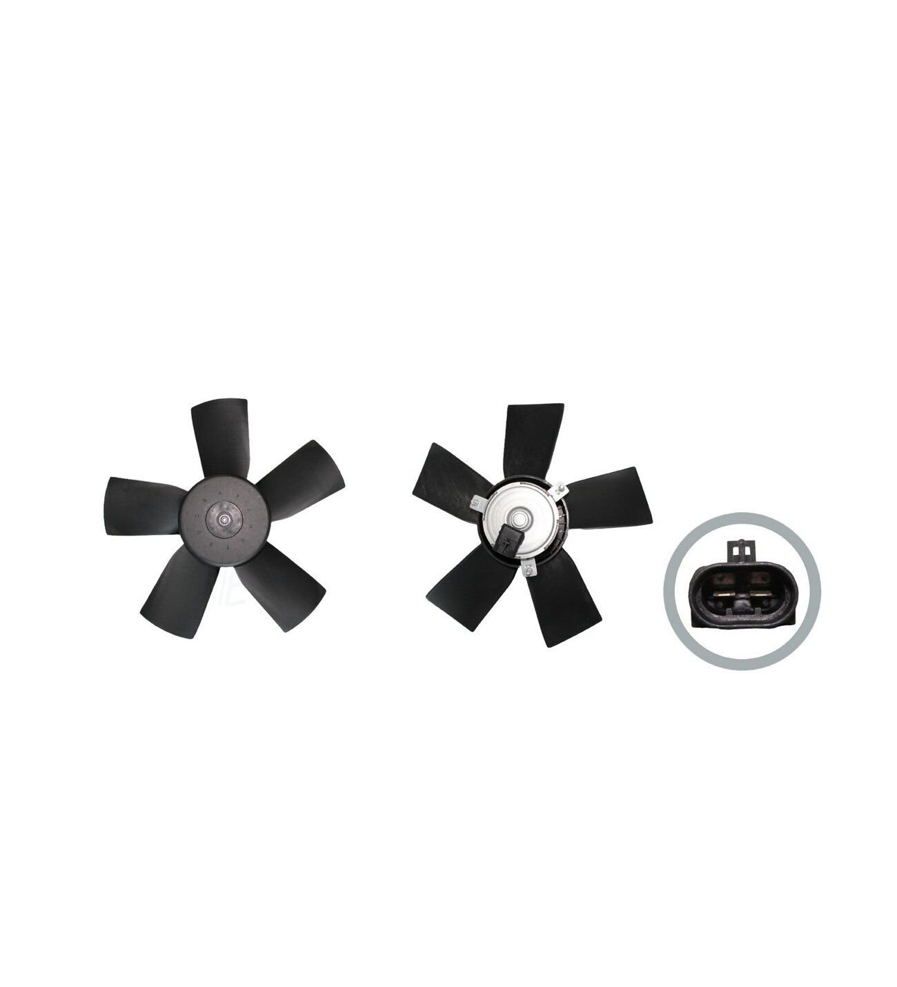 Opel Astra F Vectra A Omega B 1.7TD 2.0 2.5 V6 3.0 V6 90 Sonrası Fan Motoru Davlumbazsız 360Mm 2 Fiş 5 Kanat