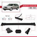 Mercedes E Class S210 Wagon 1998-2002 Arası ile Uyumlu FLY Model Ara Atkı Tavan Barı Siyah 3 Adet