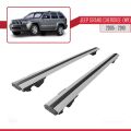 Jeep Grand Cherokee 3 (WK) 2005-2010 Arası ile Uyumlu HOOK Model Ara Atkı Tavan Barı Gri 2 Adet