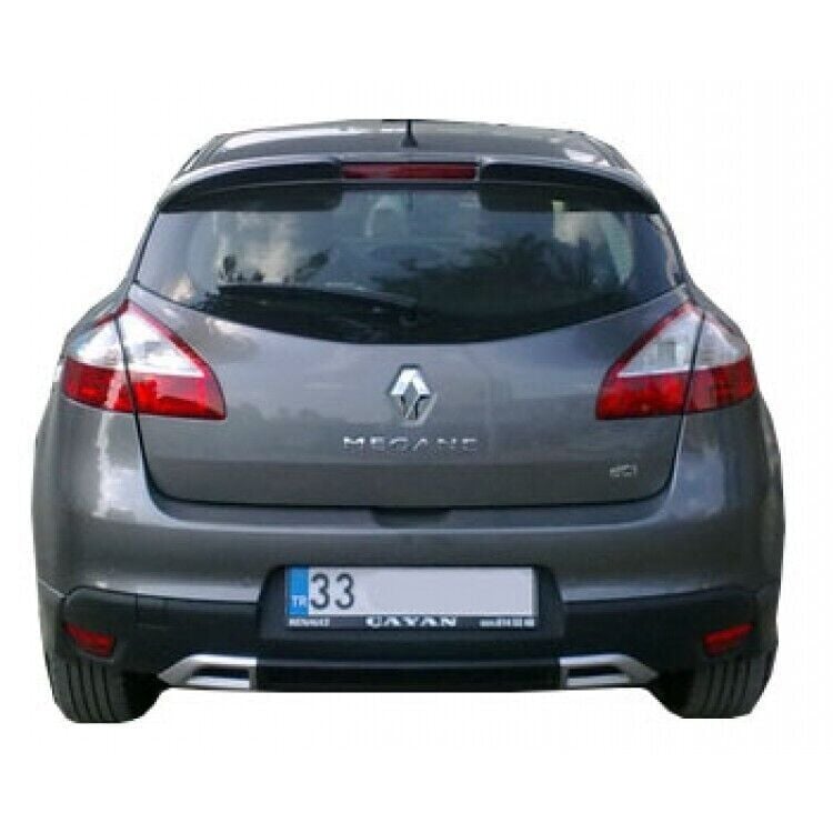 Renault Megane 3 2009 - 2016 Uyumlu Yedek Parça Sport Difüzör Plastik Boyasız