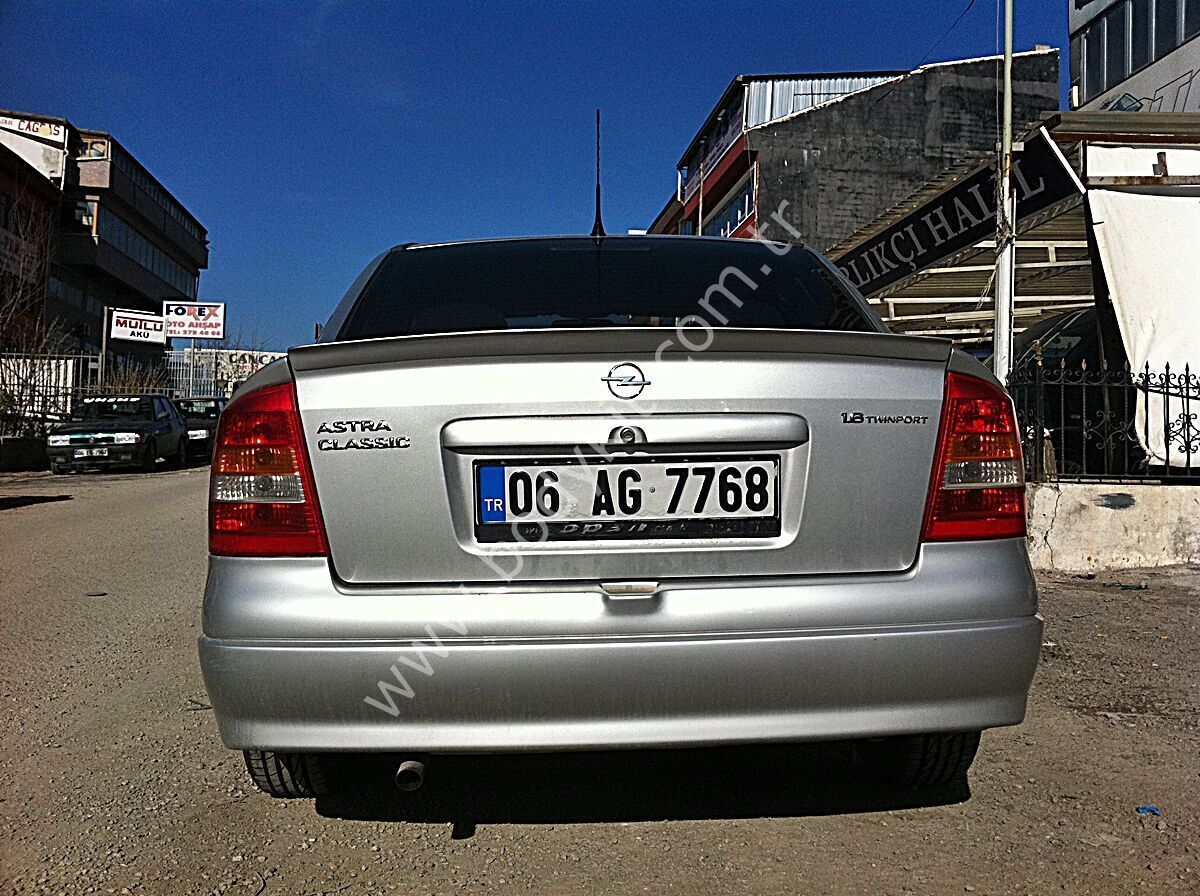 Opel Astra G Sedan Uyumlu Yedek Parça Anatomik Spoiler
