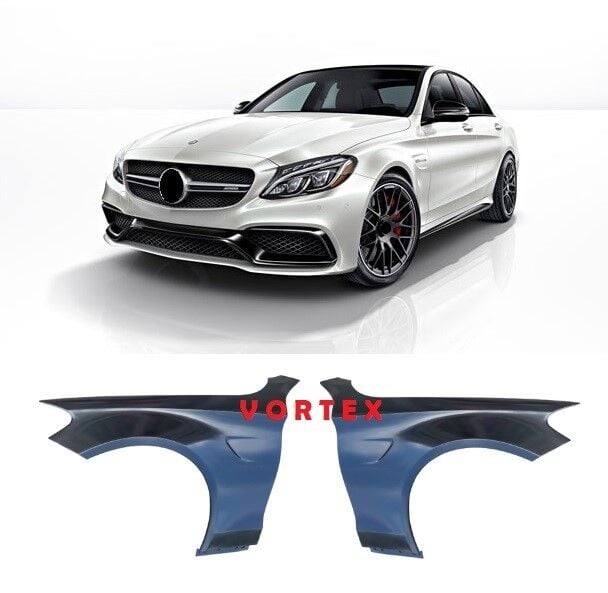 Mercedes C63 W205 Ön Çamurluk Takımı Sağ Sol 2014 Sonrası Uyumlu