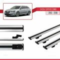 Skoda Superb 3 (3V) Combi Pre-Facelift 2015-2019 Arası ile Uyumlu BASIC Model Ara Atkı Tavan Barı Gri 3 Adet