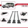 Mercedes E Class S210 Wagon 1998-2002 Arası ile Uyumlu FLY Model Ara Atkı Tavan Barı Gri 3 Adet