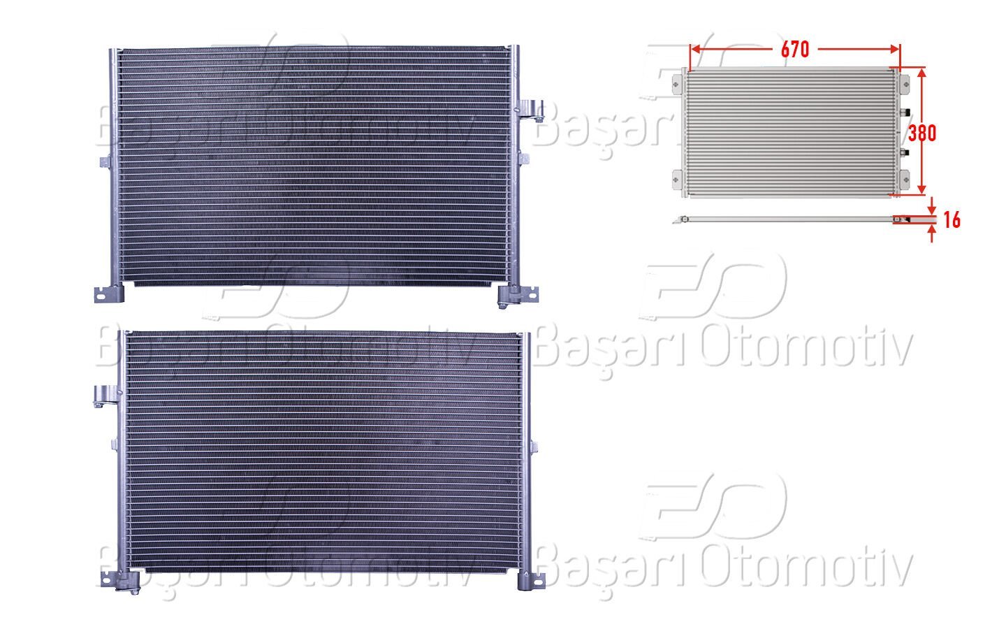 Ford Mondeo 2002 ve Sonrası Uyumlu Klima Radyatörü