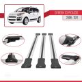 Citroen C3 Picasso 2009-2017 Arası ile Uyumlu FLY Model Ara Atkı Tavan Barı Gri 3 Adet
