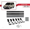 Citroen Nemo 3 (225) 2008-2017 Arası ile Uyumlu BASIC Model Ara Atkı Tavan Barı Siyah 3 Adet