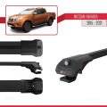 Nissan Navara 4 (D23) 2015-2021 Arası ile Uyumlu ACE-1 Ara Atkı Tavan Barı Siyah 3 Adet