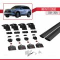 Infiti QX60 2021 ve Sonrası ile Uyumlu ACE-2 Model Ara Atkı Tavan Barı Siyah 2 Adet