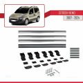Citroen Nemo 3 (225) 2008-2017 Arası ile Uyumlu BASIC Model Ara Atkı Tavan Barı Gri 3 Adet