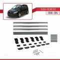 Skoda Roomster 2006-2015 Arası ile Uyumlu BASIC Model Ara Atkı Tavan Barı Gri 3 Adet
