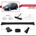 Toyota Corolla Spacio (E110) 1997-2001 Arası ile Uyumlu FLY Model Ara Atkı Tavan Barı Siyah 2 Adet