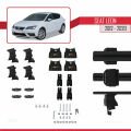 Seat Leon 3 (5F) 2012-2020 Arası ile Uyumlu ACE-4 Ara Atkı Tavan Barı Siyah 2 Adet