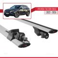 Hyundai Tucson 4 (NX4) 2022 ve Sonrası ile Uyumlu HOOK Model Ara Atkı Tavan Barı Gri 2 Adet