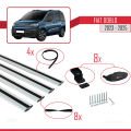 Fiat Doblo 3 2023 ve Sonrası ile Uyumlu BASIC Model Ara Atkı Tavan Barı Gri 4 Adet
