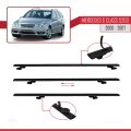 Mercedes C Class 2 (S203) 2000-2007 Arası ile Uyumlu BASIC Model Ara Atkı Tavan Barı Siyah 3 Adet