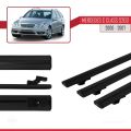 Mercedes C Class 2 (S203) 2000-2007 Arası ile Uyumlu BASIC Model Ara Atkı Tavan Barı Siyah 3 Adet