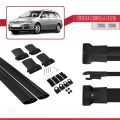Toyota Corolla 9 (E120) SW 2000-2006 Arası ile Uyumlu FLY Model Ara Atkı Tavan Barı Siyah 2 Adet