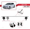 Seat Leon 3 (5F) 2012-2020 Arası ile Uyumlu ACE-4 Ara Atkı Tavan Barı Gri 2 Adet