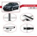 Skoda Octavia 3 (5E) Combi Post-Facelift 2017-2020 Arası ile Uyumlu BASIC Model Ara Atkı Tavan Barı Gri 3 Adet