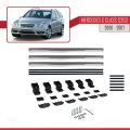 Mercedes C Class 2 (S203) 2000-2007 Arası ile Uyumlu BASIC Model Ara Atkı Tavan Barı Gri 3 Adet