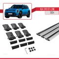 KIA EV9 GT-LINE 2024 ve Sonrası ile Uyumlu FLY Model Ara Atkı Tavan Barı Gri 3 Adet
