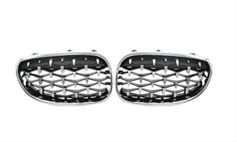 Bmw 5 Serisi 2004-2009 E60 Diamond Panjur(Böbrek) Krom Çerçeve