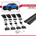 Chevrolet Trailblazer 2021-2024 Arası ile Uyumlu ACE-2 Model Ara Atkı Tavan Barı Siyah 2 Adet
