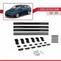 Skoda Octavia 3 (5E) Combi Pre-Facelift 2013-2017 Arası ile Uyumlu BASIC Model Ara Atkı Tavan Barı Siyah 3 Adet