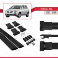 Pontiac Vibe 2003-2008 Arası ile Uyumlu FLY Model Ara Atkı Tavan Barı Siyah 2 Adet