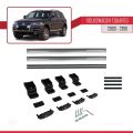 Volkswagen Touareg (7L) 2002-2010 Arası ile Uyumlu BASIC Model Ara Atkı Tavan Barı Gri 2 Adet
