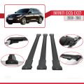 Infiniti EX35 EX37 2008-2013 Arası ile Uyumlu FLY Model Ara Atkı Tavan Barı Siyah 3 Adet