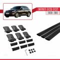 Infiniti EX35 EX37 2008-2013 Arası ile Uyumlu FLY Model Ara Atkı Tavan Barı Siyah 3 Adet