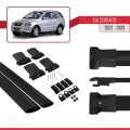 Kia Sorento (BL) 2002-2009 Arası ile Uyumlu FLY Model Ara Atkı Tavan Barı Siyah 2 Adet