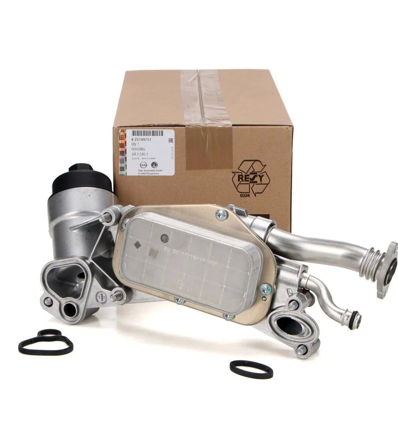a / Vectra C / Aveo T250-T300 / Zafira Z16XER A16XER B16XER F16D4 Z18XER 2007 Sonrası Yağ Filtre Kutusu (Soğutuculu)