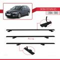 Skoda Octavia 2 (1Z) 2004-2013 Arası ile Uyumlu BASIC Model Ara Atkı Tavan Barı Siyah 3 Adet