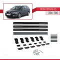 Skoda Octavia 2 (1Z) 2004-2013 Arası ile Uyumlu BASIC Model Ara Atkı Tavan Barı Siyah 3 Adet